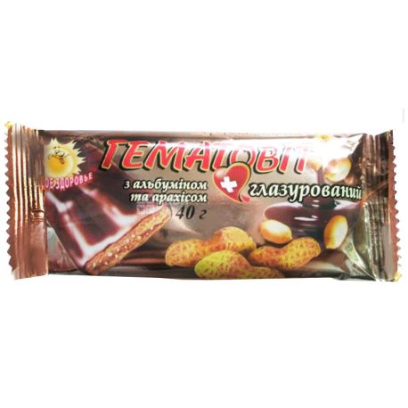 Витапак, 40 г, батончик, Гематовит, Арахис, м/у