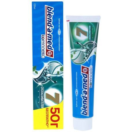 Blend-a-med, 150 мл, Зубна паста з ополіскувачем 2в1, Комплекс 7