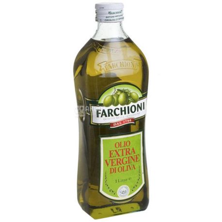 Farchioni Extra vergine, 1 л, Масло оливковое, стекло