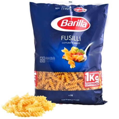 Barilla Fusilli №98, 1 кг, Макарони Барілла Фузіллі