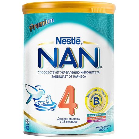 Nestle, 400 г, суміш молочна, Nan 4 Premium з 18 місяців