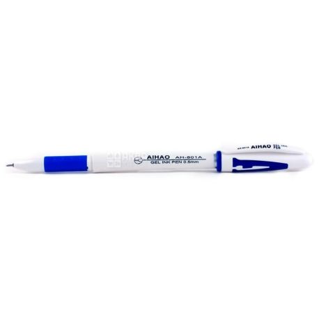AIHAO, 12 шт., 0,5 мм, ручка гелева, Синя