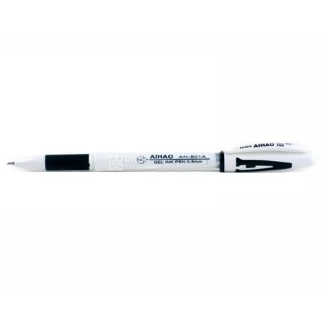AIHAO, 12 pcs., 0.5 mm, gel pen, Black, m / s