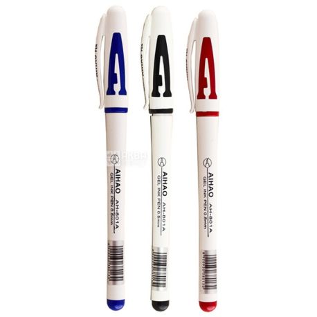 AIHAO, 3 pcs., 0.5 mm, gel pens, Assorted, Set, m / s