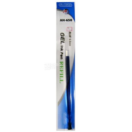 AIHAO, 12 шт., 0,5 мм стержень для ручки, Гелевий, Синій