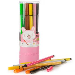  AIHAO, Набір кольорових тонких фломастерів, Асорті, 18 шт.