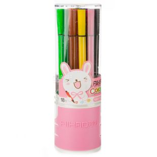  AIHAO, Набір кольорових тонких фломастерів, Асорті, 18 шт.