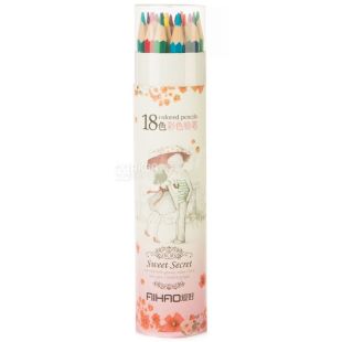  AIHAO, Набір кольорових олівців, 18 шт.