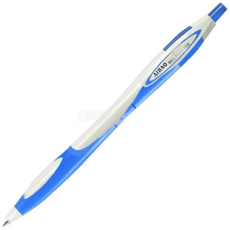 AIHAO, 12 pcs., 0.5 mm, ball pen, Automatic, Blue, With rubber inserts, m / y