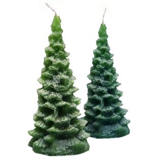 Natali Candles, 4,5х9,5 см, свеча, Ель колючая, Зеленая, м/у
