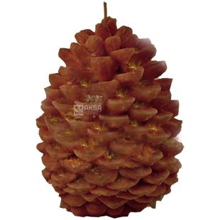 Natali Candles, 4,5х4,5 см, свеча, Шишечка, Коричневая