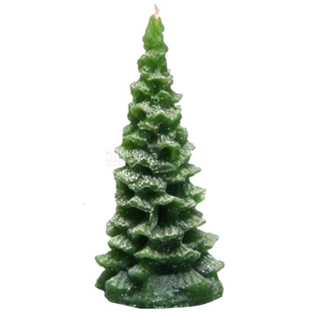 Natali Candles, 4,5x9,5 cm, candle, Fir-tree prickly, Green, m / s