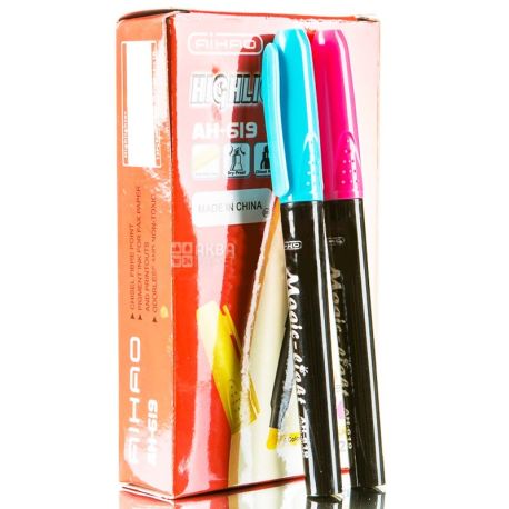 AIHAO, 12 pcs., 2-4 mm, a set of markers, Assorted, m / s