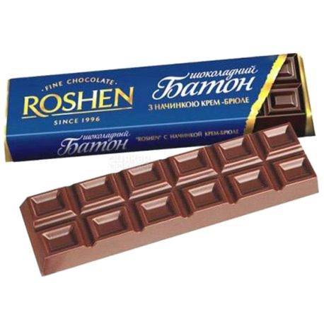 Roshen, 43 г, шоколадный батончик, крем-брюле