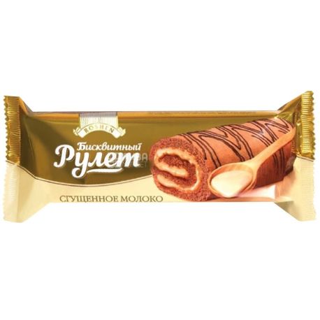 Roshen, 200 г, рулет, Сгущённое молоко