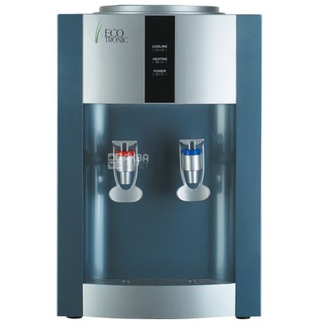Ecotronic H1-T Silver, Кулер для води з компресорним охолодженням, настільний