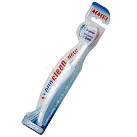 Lacalut, Duo clean, 1 шт., Зубна щітка м'якою жорсткості