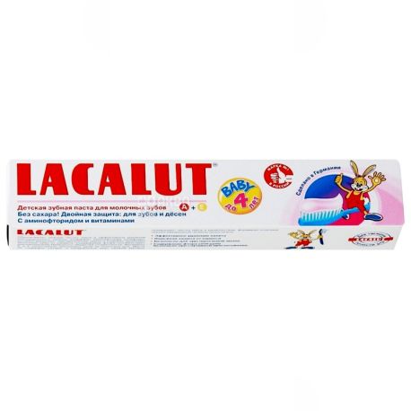 Lacalut, 50 ml, toothpaste, up to 4 years old, Baby