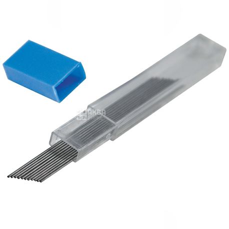 Buromax, 0,5 mm, Rod, For a mechanical pencil, Black, m / s