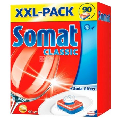 Somat, 90 шт., таблетки для посудомоечной машины, Classic