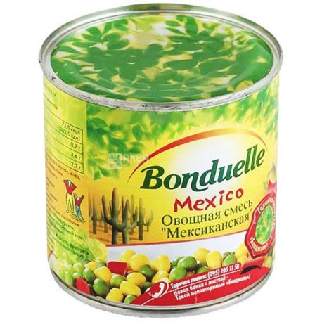 Bonduelle, 425 г, овочева суміш, Mexico