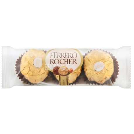 Ferrero Rocher, 37,5 г, Конфеты шоколадные