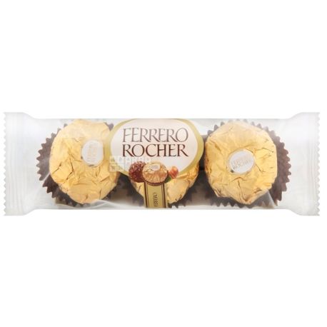 Ferrero Rocher, 37,5 г, конфеты