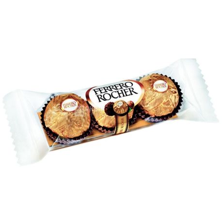 Ferrero Rocher, 37,5 г, конфеты