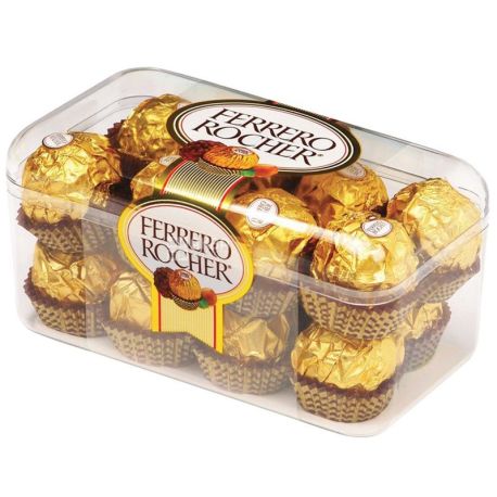 Ferrero Rocher, 200 г, Цукерки шоколадні Ферреро Роше
