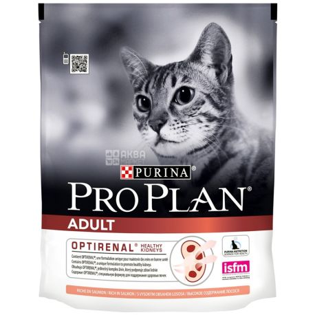 Pro Plan, Adult, 400 г, Сухий корм для дорослих котів, з лососем