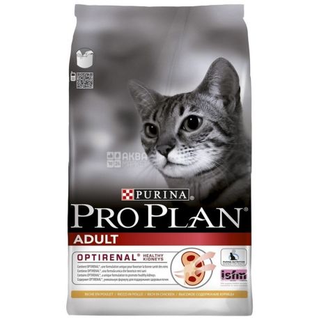 Pro Plan, Adult, 1,5 кг, Сухий корм для дорослих котів, з куркою