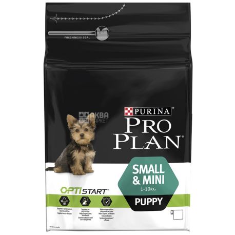 Pro Plan, 3 кг, корм для щенков малых пород, Puppy, Chicken