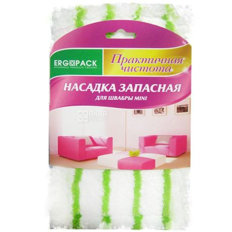 Ergopack, Mop Mini, Насадка для швабры Эргопак, 25х15х1,5 см