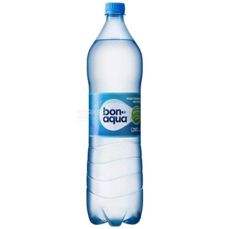 BonAqua, 1,5 л, Упаковка 6 шт., БонАква, Вода минеральная негазированная, ПЭТ