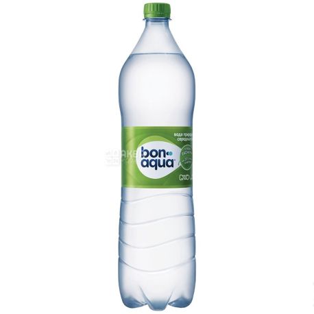 BonAqua, 1,5 л, Упаковка 6 шт., БонАква, Вода минеральная слабогазированная, ПЭТ