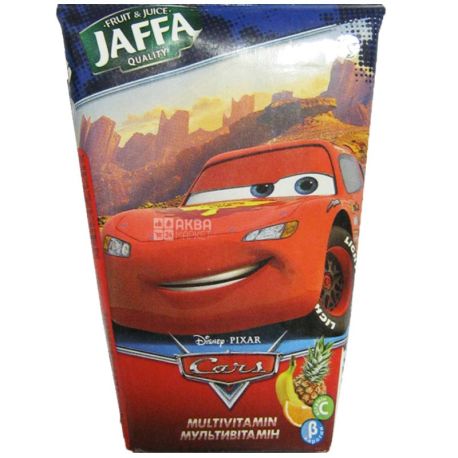 Jaffa, Disney Cars, Мультивитамин, 0,125 л, Джаффа, Дисней Тачки, Нектар натуральный, детям от 3-х лет