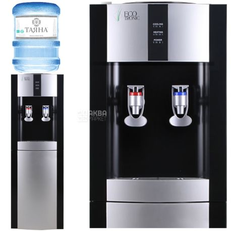 Ecotronic H1-L Black, Кулер для води з компресорним охолодженням, підлоговий
