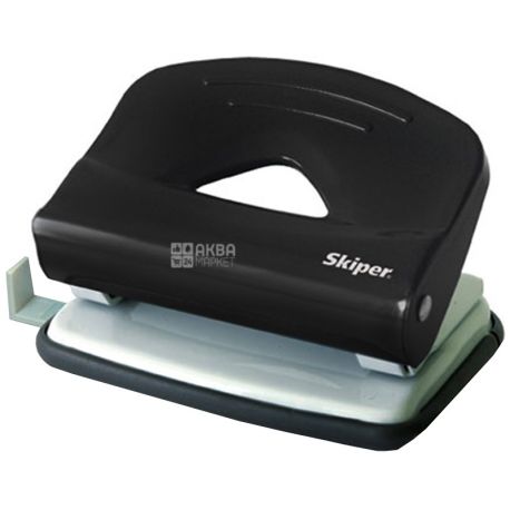 Skiper, Скипер, Дырокол пластиковый, 15 листов