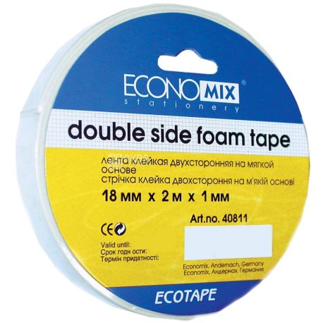 Economix, 18 mm, adhesive tape, Double-sided, m / s