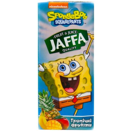 Jaffa, Sponge Bob, Мультифрукт, 0,2 л, Джаффа, Губка Боб, Нектар натуральный, детям от 3-х лет