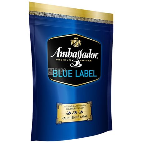 Ambassador, 75 г, розчинна кава, Blue Label