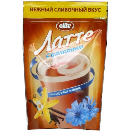 Elite, 190 g, instant drink, Latte with chicory and vanilla aroma