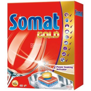 Somat Gold, 48 шт., таблетки для посудомоечных машин