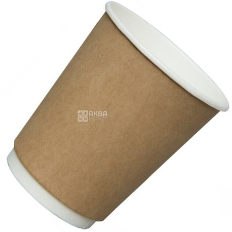 Craft Paper Cup Two-Layer 250 ml, 25 pcs, D80