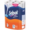 Selpak, Super Absorbent, 12 рул., Бумажные полотенца Селпак Супер Абсорбент, 3-х слойные, 90 листов, 33х22 см