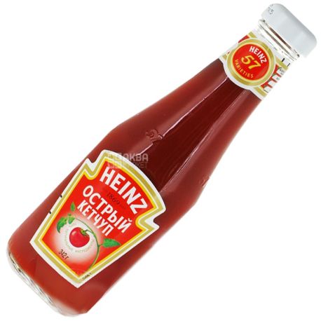 Heinz, 342 ml, ketchup, sharp, glass