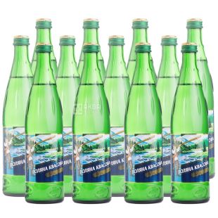 Поляна Квасова, 0,5 л, Упаковка 12 шт., Вода мінеральна сильногазована, скло