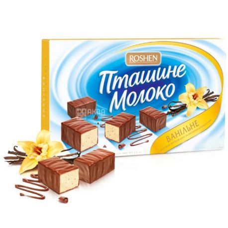 Roshen, 150 г, конфеты, Птичье молоко, Ванильное