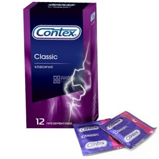 Contex, Classic, 12 шт., Презервативы классические