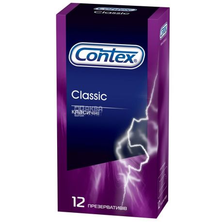 Contex, Classic, 12 шт., Презервативы классические